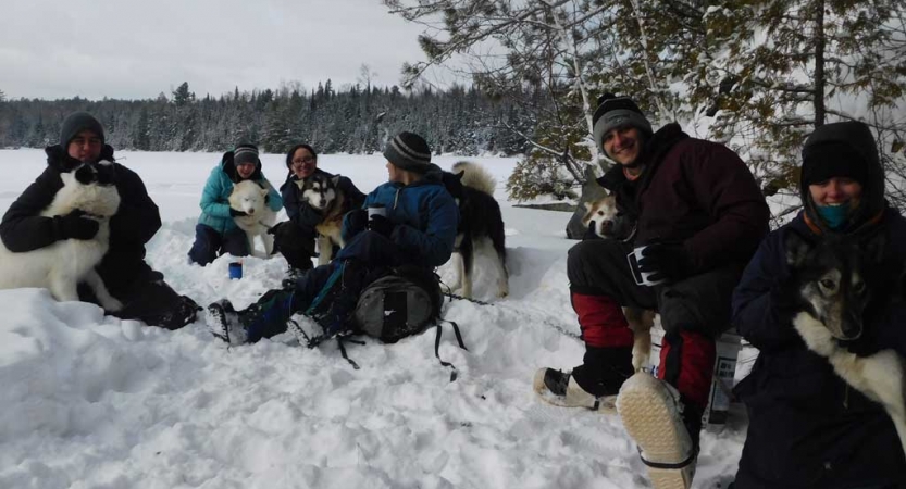 winter camping trip for adults in minnesota